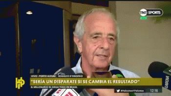 el particular saludo de d´onofrio a boca en su cumpleanos
