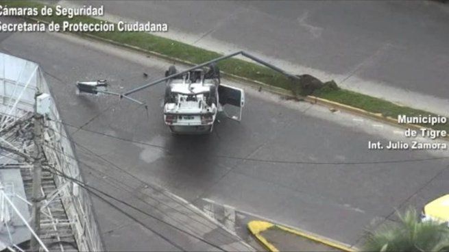 Un hombre alcoholizado protagonizó un espectacular choque en Tigre