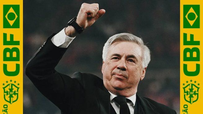 Carlo Ancelotti es el nuevo entrenador de la Selección de Brasil