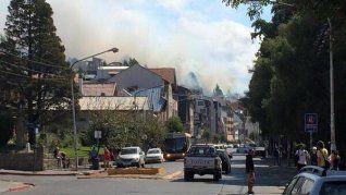 El sanatorio San Carlos tuvo que ser evacuado, pero no hay afectados. El sanatorio San Carlos tuvo que ser evacuado, pero no hay afectados.