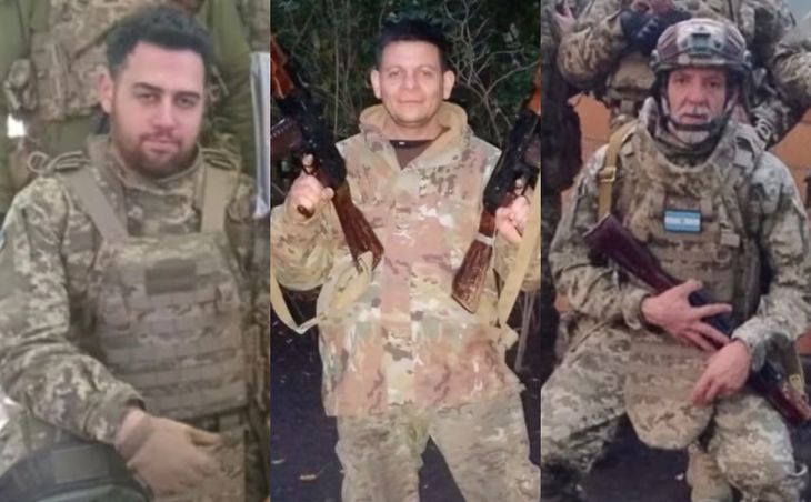 Los tres abatidos por drones rusos.