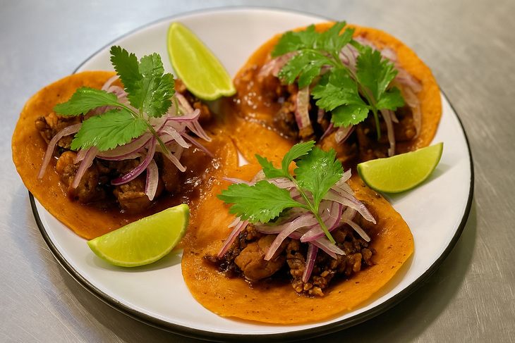 Tacos de entraña. Tacos de entraña.