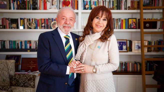 Lula da Silva visitó a Cristina Kirchner en San José 1111.