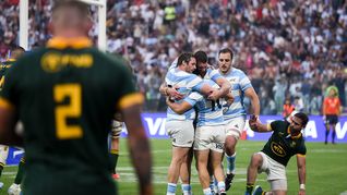 Enorme triunfo de Los Pumas por un punto frente a Sudáfrica.