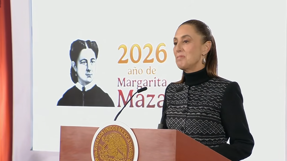 Claudia Sheinbaum en la Mañanera de este lunes.