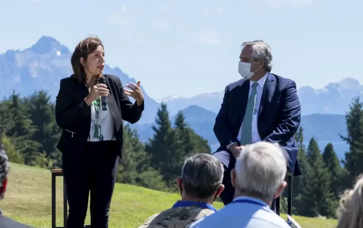 Arabela Carreras y Alberto Fernández.