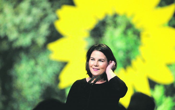 ASCENSO. La ecologista Annalena Baerbock, de 40 años, será la primera candidata a la Cancillería por el Partido Verde.&nbsp;