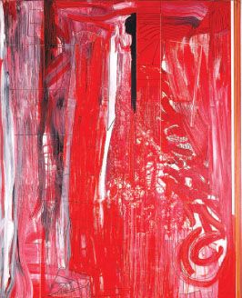 Obra de Jorge González Perrin, uno de los once artistas cuyo espectro de edades cubre alrededor de 60 años, que integran la muestra del Espacio de Arte Fundación OSDE.