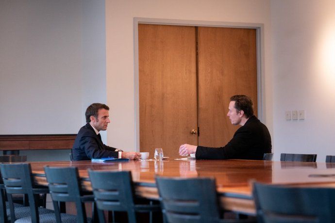 Emmanuel Macron tuvo una discusión clara y franca con Elon Musk