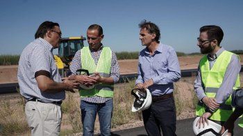 El ministro de Obras Públicas, Gabriel Katopodis, recorre tramos de la autopista Pilar Pergamino.
