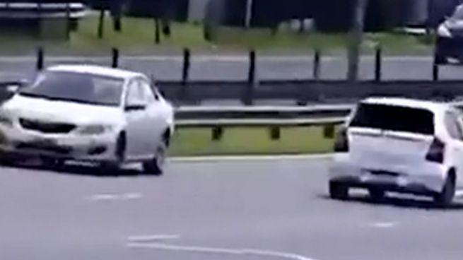 La mujer condujo seis kilómetros a contramano en la Panamericana.