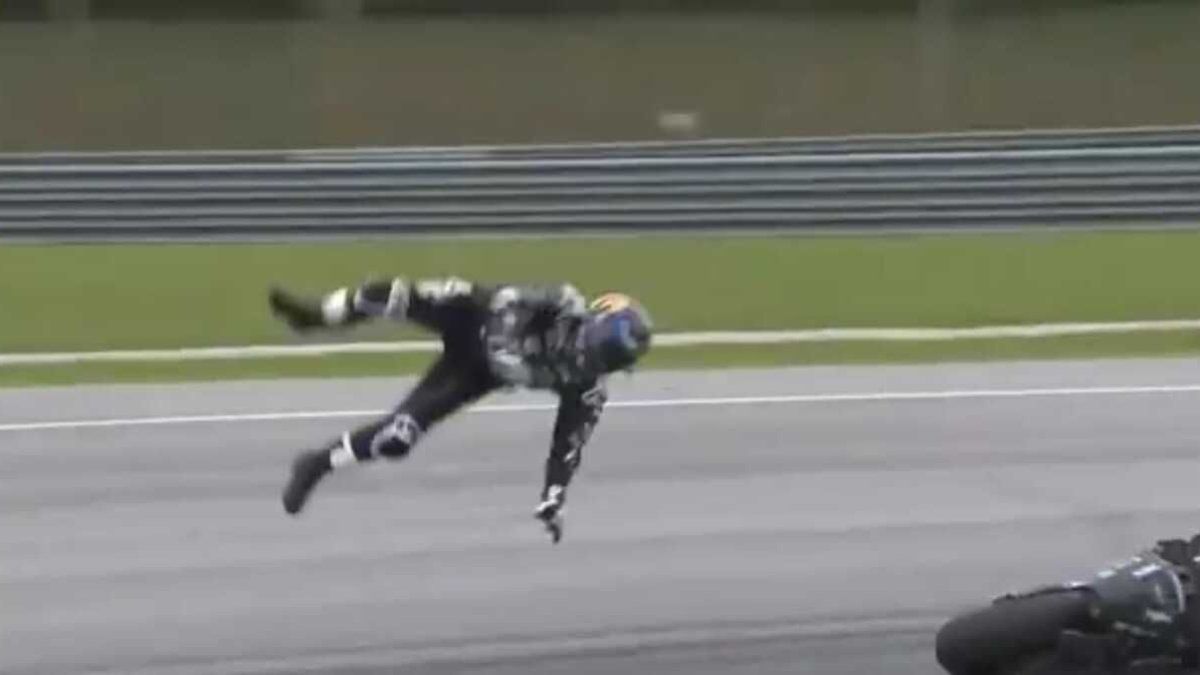 Accident in the MotoGP: The impressive fall of the world champion Jorge Martín