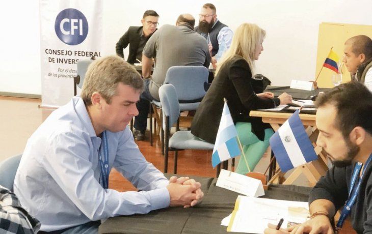 CONTACTOS. La exitosa Ronda Internacional de Negocios que tuvo lugar durante la feria.