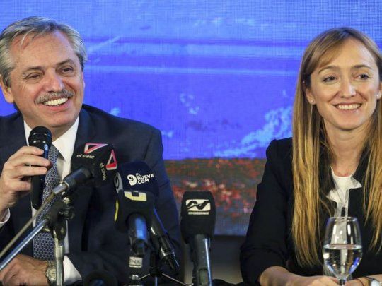 Alberto Fernández y&nbsp;Anabel Fernández Sagasti.