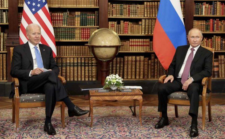 Joe Biden y Vladimir Putin.