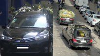 Tras un multitudinario velatorio, trasladan los restos de Miguel Ángel Russo para la despedida final