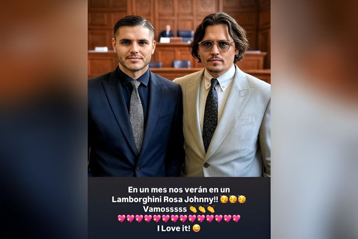 Mauro Icardi's post after the indirect one launched by Wanda. Mauro Icardi's post after the indirect one launched by Wanda.
