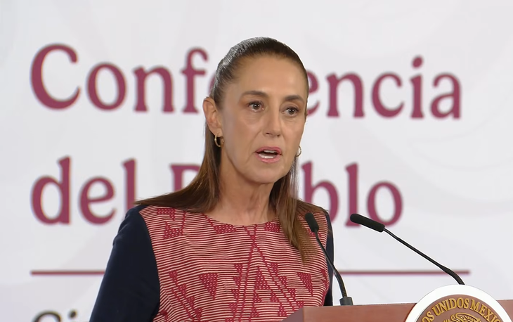 Claudia Sheinbaum en la Mañanera del Pueblo. Claudia Sheinbaum en la Mañanera del Pueblo.