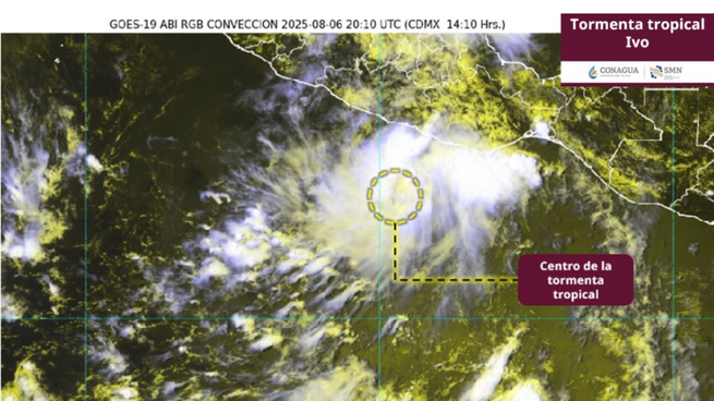 Tormenta tropical Ivo: trayectoria, a qué estados afecta y cuándo se convertirá en huracán.