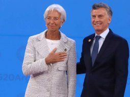 El expresidente Mauricio Macri con la entonces titular del FMI, Christine Lagarde.