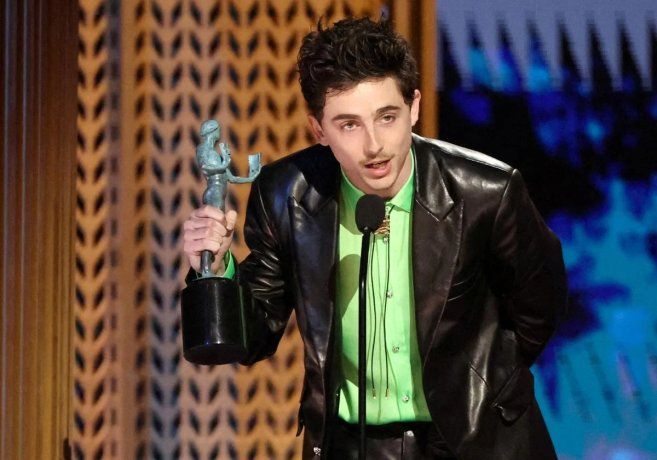 En 2025, Chalamet fue nominado por su interpretación de Bob Dylan en la película biográfica A Complete Unknown. En 2025, Chalamet fue nominado por su interpretación de Bob Dylan en la película biográfica A Complete Unknown.