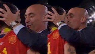 El polémico beso de Rubiales a Jenni Hermoso