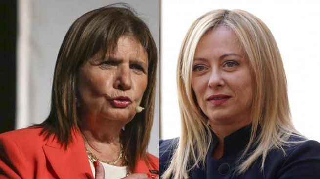 Patricia Bullrich destacó la autoridad de Georgia Meloni.&nbsp;