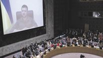 DENUNCIA. El presidente de Ucrania, Volodímir Zelenski, hizo ayer por videoconferencia un fuerte alegato contra Rusia, cuya exclusión del cuerpo llegó a reclamar, por la matanza de cientos de civiles en la localidad de Bucha.