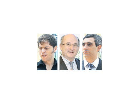 Axel Kicillof, Antoni Brufau, Roberto Baratta