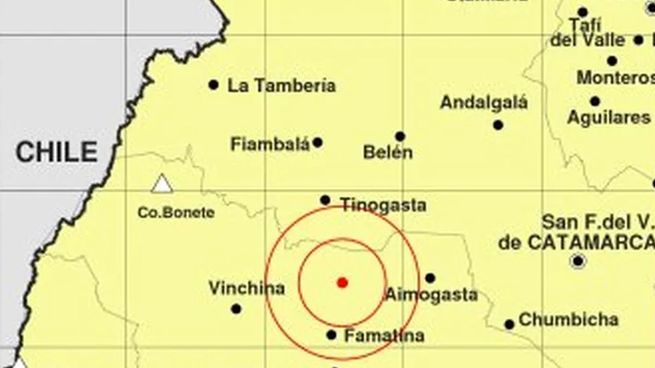 El temblor se sintió en La Rioja, Catamarca, Jujuy, y hasta Córdoba.