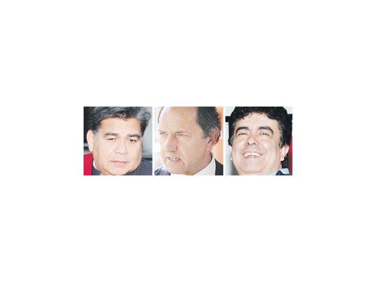 Mario Ishii, Daniel Scioli, Fernando Espinoza