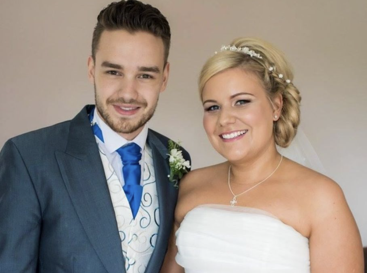 Liam Payne junto a su hermana. Liam Payne junto a su hermana.