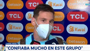 lionel messi: muchas veces me fui triste, pero sabia que se iba a dar