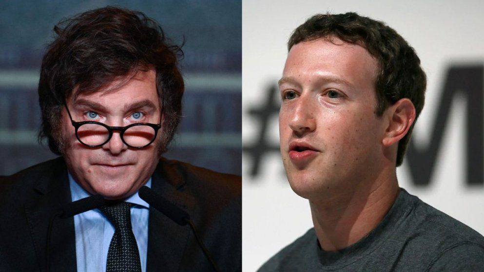 Javier Milei podría reunirse con Mark Zuckerberg. 