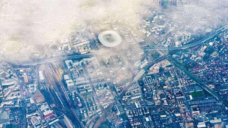 El estadio del PSG, cerca del punto de conflicto. El estadio del PSG, cerca del punto de conflicto.