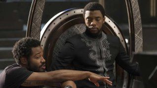 Coogler y Boseman en el rodaje de Black Panther. Coogler y Boseman en el rodaje de Black Panther.