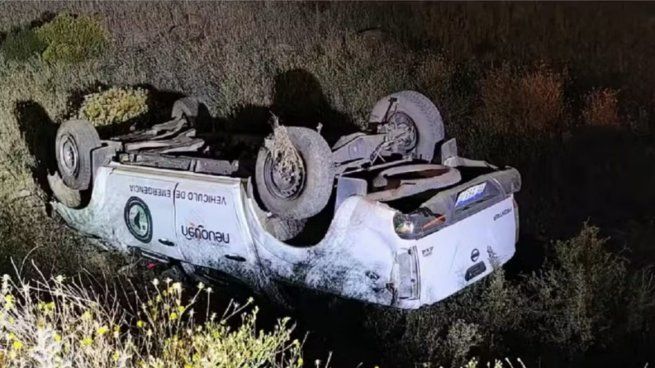 A truck overturned that was going to fight the fires and one of his occupants is serious