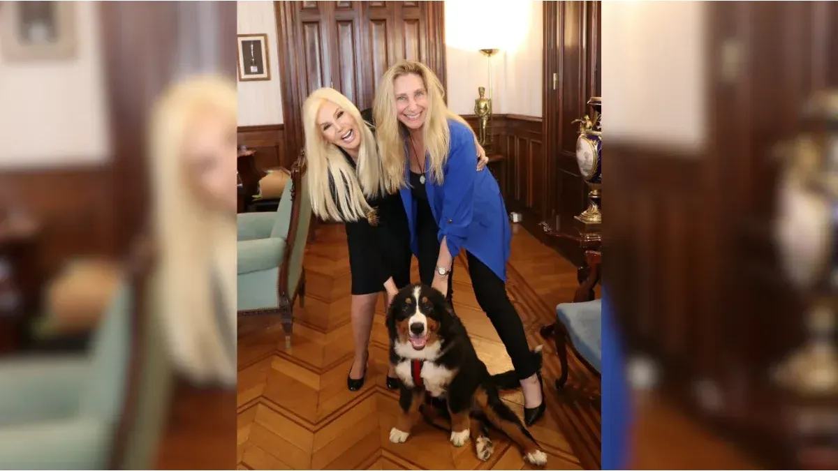 Susana Giménez interviewed Javier Milei at Casa Rosada and met Thor
