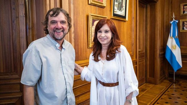 Cristina Fernández de Kirchner y el Padre Pepe.