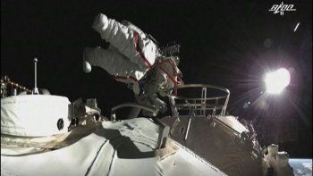 primera caminata espacial de los astronautas de la estacion china