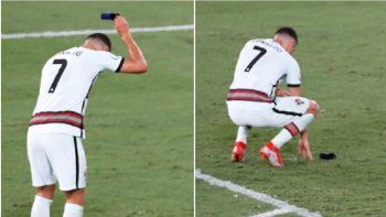 el polemico gesto de cristiano ronaldo tras quedar eliminado de la eurocopa