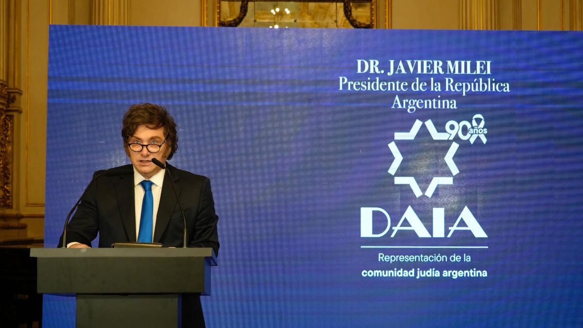 Javier Milei, en el 90°aniversario de la DAIA: “Vamos a impulsar los vínculos entre Israel y América latina”
