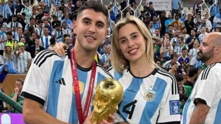 Exequiel Palacios y su mujer Yésica Frias Exequiel Palacios y su mujer Yésica Frias