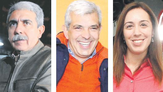Aníbal Fernández, Julián Domínguez y María Eugenia Vidal