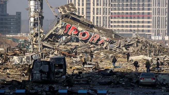 Guerra en Ucrania shopping Kiev