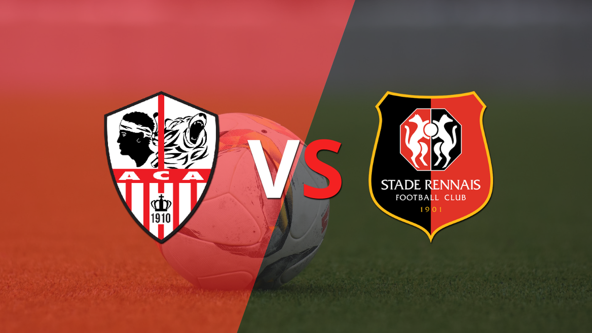 Start the match between Ajaccio AC vs Stade Rennes 24 Hours World