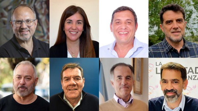 Los candidatos cabeza de lista de cada sección de LLA-PRO. 