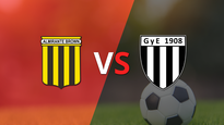con un empate en 0, empieza el segundo tiempo entre almirante brown y gimnasia (mendoza)