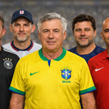 Carlos Ancelotti encabeza la lista de los técnicos mejores pagos que dirigirán en el Mundial 2026. Brasil eligió capacidad y, además, experiencia. Carlos Ancelotti encabeza la lista de los técnicos mejores pagos que dirigirán en el Mundial 2026. Brasil eligió capacidad y, además, experiencia.