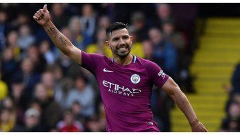 Agüero fue la gran figura para el City y quedó a un paso de una marca superlativa